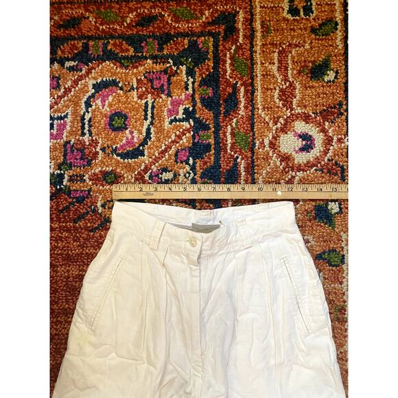 90s Shorts Linen Cotton White - Picture 3 of 7